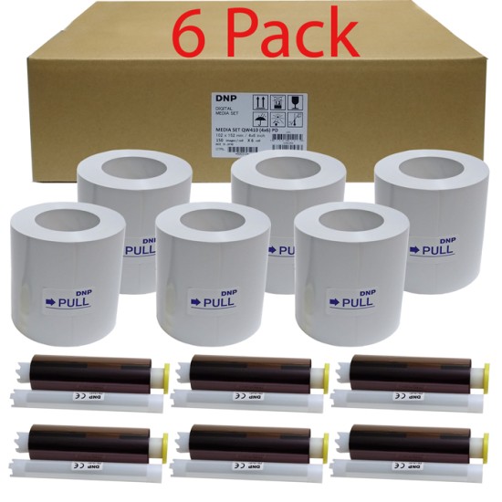 DNP QW410 4x6" Print Kit (6 Pack)  