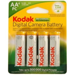 Kodak Ni-MH AAX4 Rechargeable Batteries 6 PK Kodak Ni-MH AAX4 Rechargeable Batteries 6 PK