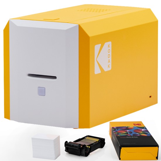 KODAK ID100S Photo ID Card Printer, Hand Fed, Edge-to-Edge, Single Sided Color Printing