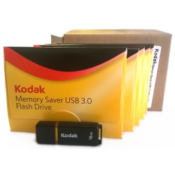 Kodak Memory Saver 16 GB USB 3.0 Flash Drive 5 Pack Kodak Memory Saver 16 GB USB 3.0 Flash Drive 5 Pack