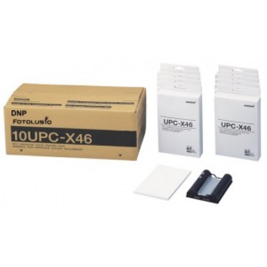 DNP ID400 / Sony C100, C200, C300 Passport System Media  4x6" Print Kit (10UPCX46)